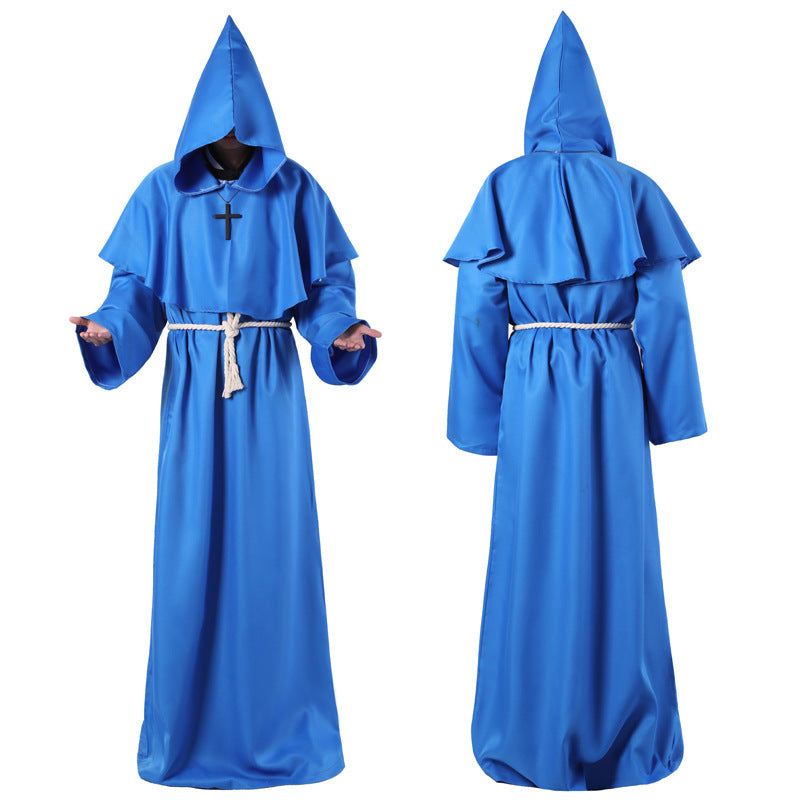 Halloween Medieval Friar Wizard Costume