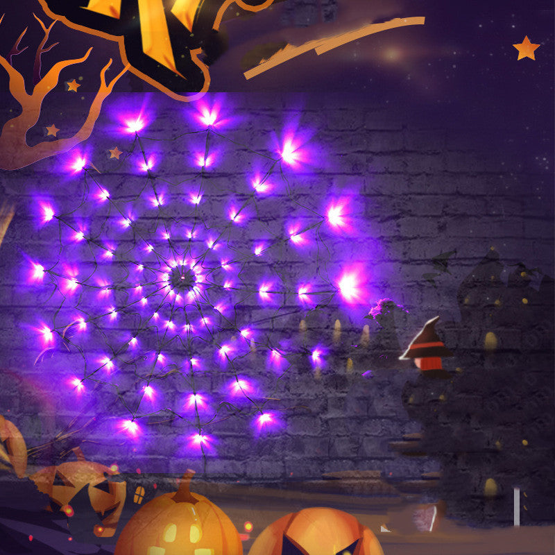 LED Spider Web Halloween Lights