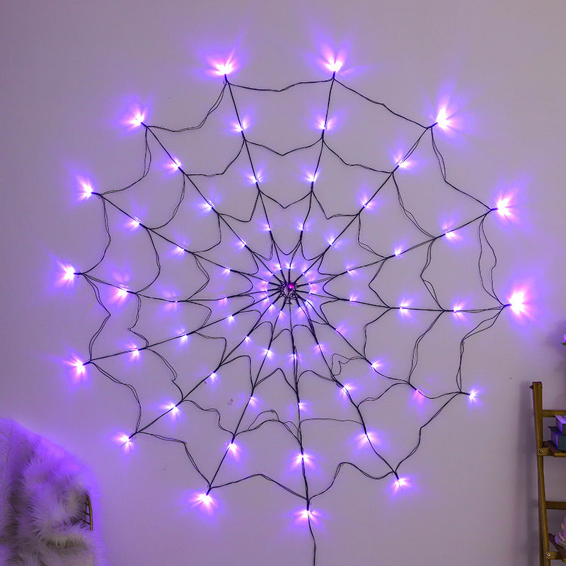 LED Spider Web Halloween Lights