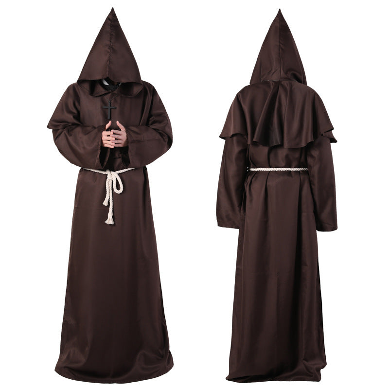 Halloween Medieval Friar Wizard Costume