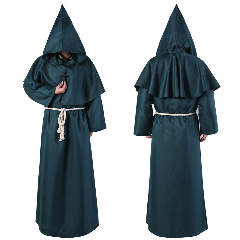 Halloween Medieval Friar Wizard Costume