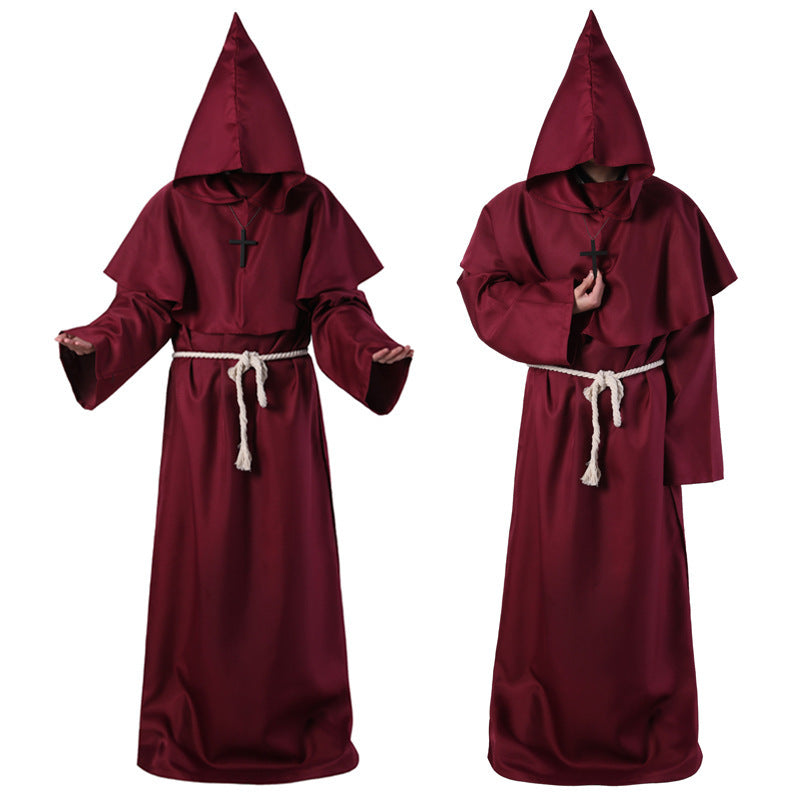 Halloween Medieval Friar Wizard Costume