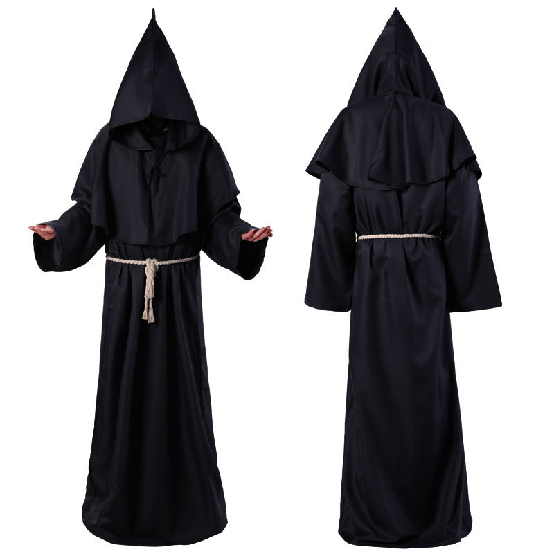 Halloween Medieval Friar Wizard Costume